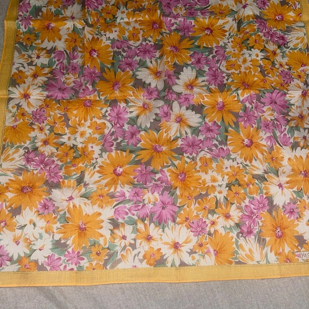 SL scarf pocket square orange NEW - Picture 3 of 6